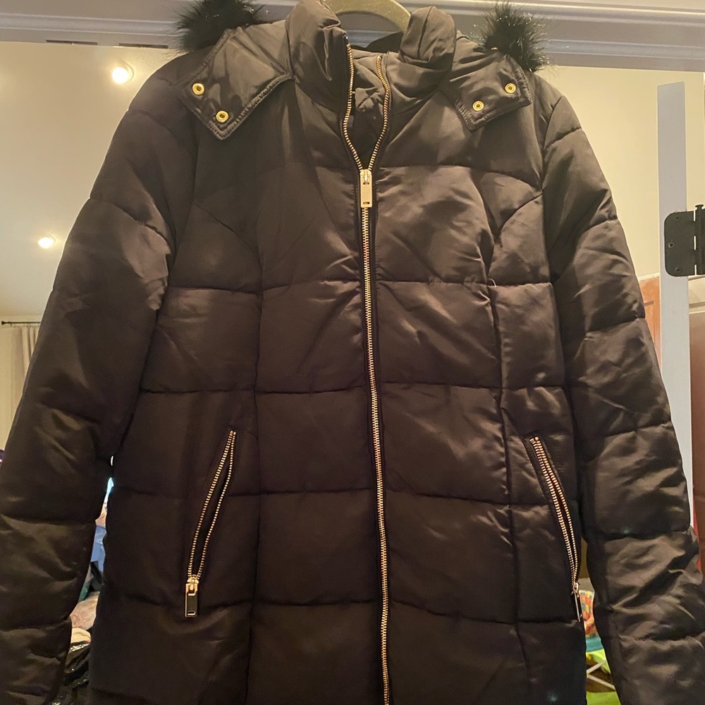 H&M Mama Black Winter Coat